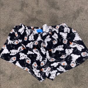 Black and White Olaf Pajama shorts